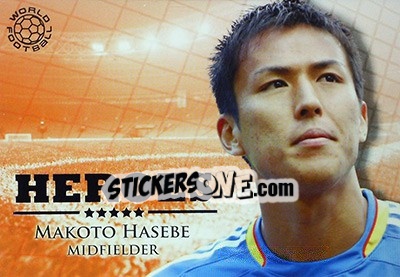 Figurina Hasebe Makoto - World Football Online 2010-2011. Series 2 - Futera