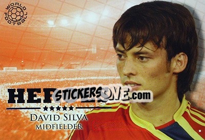 Sticker Silva David - World Football Online 2010-2011. Series 2 n. HER92 - Futera