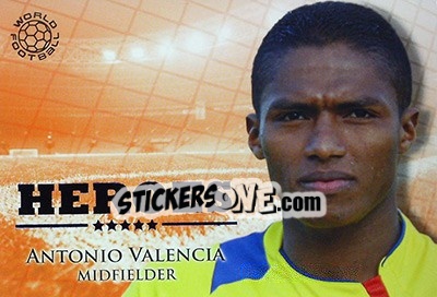 Sticker Valencia Antonio - World Football Online 2010-2011. Series 2 - Futera
