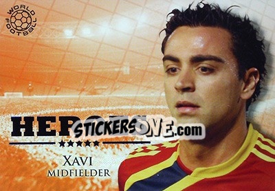 Sticker Xavi - World Football Online 2010-2011. Series 2 n. HER100 - Futera