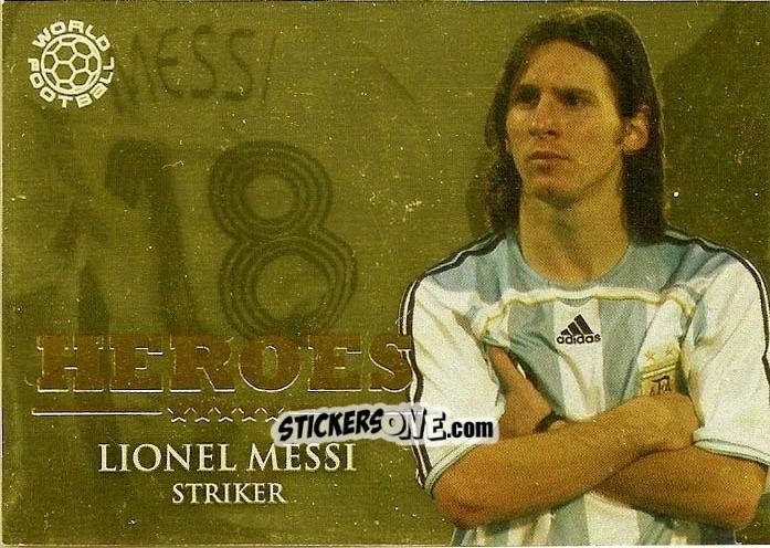 Figurina Messi Lionel - World Football Online 2010-2011. Series 2 n. HERSP30 - Futera