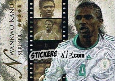 Sticker Kanu Nwankwo - World Football Online 2010-2011. Series 2 - Futera