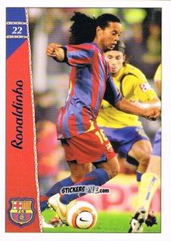 Cromo Ronaldinho - Las Fichas De La Liga 2005-2006 n. 22 - Mundicromo