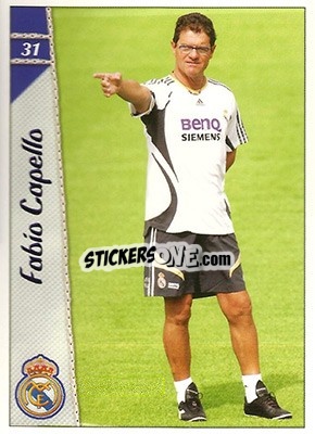 Sticker Capello - Las Fichas De La Liga 2006-2007 - Mundicromo