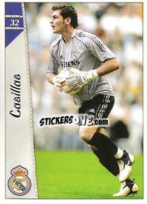Sticker Casillas - Las Fichas De La Liga 2006-2007 n. 32 - Mundicromo