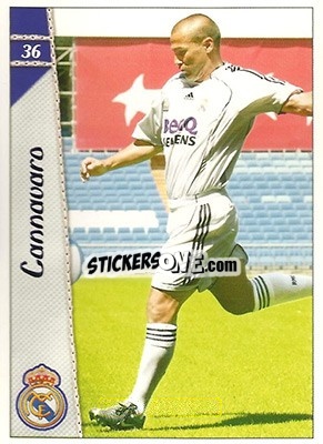 Sticker Fabio Cannavaro - Las Fichas De La Liga 2006-2007 - Mundicromo