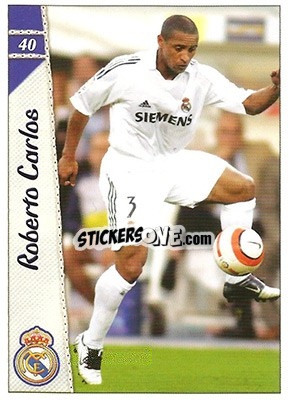Sticker Roberto Carlos - Las Fichas De La Liga 2006-2007 n. 40 - Mundicromo