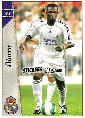 Cromo Mahamadou Diarra - Las Fichas De La Liga 2006-2007 - Mundicromo
