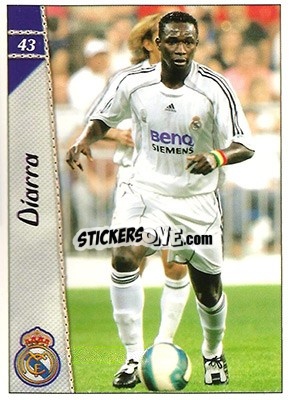 Sticker Mahamadou Diarra - Las Fichas De La Liga 2006-2007 n. 43 - Mundicromo