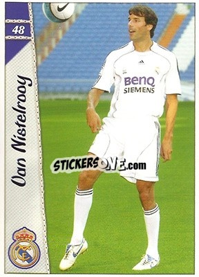 Sticker van Nistelrooy - Las Fichas De La Liga 2006-2007 - Mundicromo