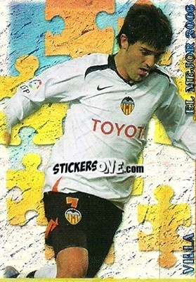 Cromo David Villa - Las Fichas De La Liga 2006-2007 - Mundicromo