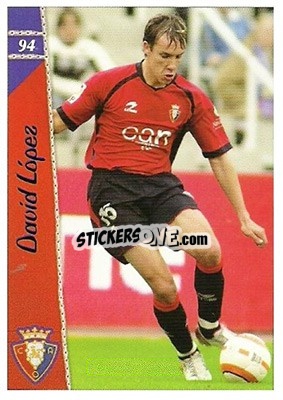 Sticker David López - Las Fichas De La Liga 2006-2007 n. 94 - Mundicromo