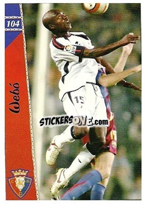 Sticker Webó - Las Fichas De La Liga 2006-2007 n. 104 - Mundicromo
