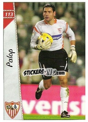 Cromo Palop - Las Fichas De La Liga 2006-2007 - Mundicromo