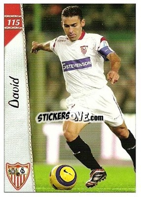 Sticker David - Las Fichas De La Liga 2006-2007 - Mundicromo
