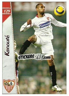 Cromo Kanouté - Las Fichas De La Liga 2006-2007 - Mundicromo