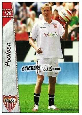 Sticker Christian Poulsen - Las Fichas De La Liga 2006-2007 n. 130 - Mundicromo