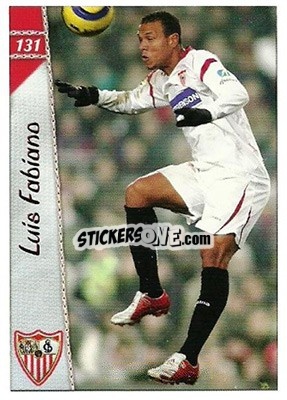 Cromo Luis Fabiano - Las Fichas De La Liga 2006-2007 - Mundicromo