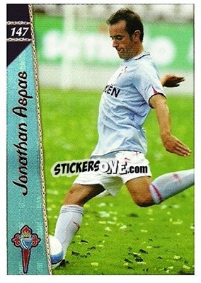 Sticker Jonathan Aspas - Las Fichas De La Liga 2006-2007 - Mundicromo
