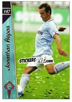 Cromo Jonathan Aspas - Las Fichas De La Liga 2006-2007 - Mundicromo