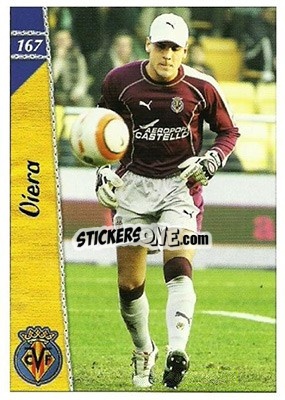 Cromo Viera - Las Fichas De La Liga 2006-2007 - Mundicromo