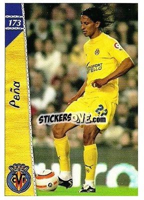 Cromo Peña - Las Fichas De La Liga 2006-2007 - Mundicromo