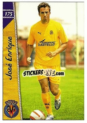 Sticker Jose Enrique - Las Fichas De La Liga 2006-2007 n. 175 - Mundicromo