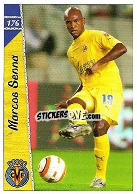 Sticker Marcos Senna - Las Fichas De La Liga 2006-2007 n. 176 - Mundicromo