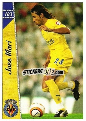 Sticker Jose Mari - Las Fichas De La Liga 2006-2007 - Mundicromo