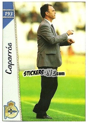 Sticker Caparrós - Las Fichas De La Liga 2006-2007 - Mundicromo