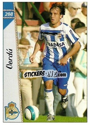 Sticker Verdú - Las Fichas De La Liga 2006-2007 - Mundicromo