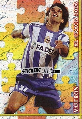 Figurina Valerón - Las Fichas De La Liga 2006-2007 - Mundicromo