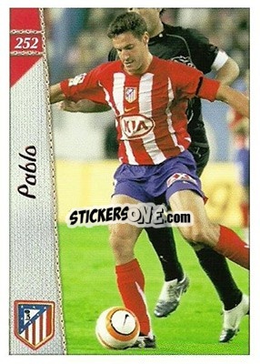 Sticker Pablo - Las Fichas De La Liga 2006-2007 - Mundicromo