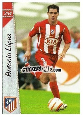 Cromo Antonio López - Las Fichas De La Liga 2006-2007 - Mundicromo