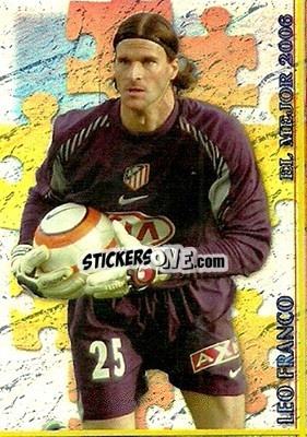 Cromo Leo Franco - Las Fichas De La Liga 2006-2007 - Mundicromo