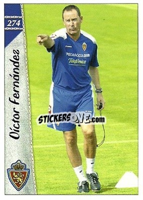 Cromo Victor Fernandez - Las Fichas De La Liga 2006-2007 - Mundicromo