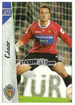 Cromo César Sanchez - Las Fichas De La Liga 2006-2007 - Mundicromo