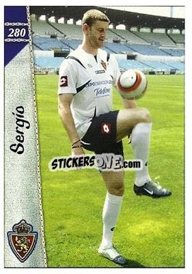 Cromo Sergio - Las Fichas De La Liga 2006-2007 - Mundicromo