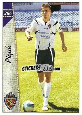 Sticker Gerard Piqué - Las Fichas De La Liga 2006-2007 - Mundicromo