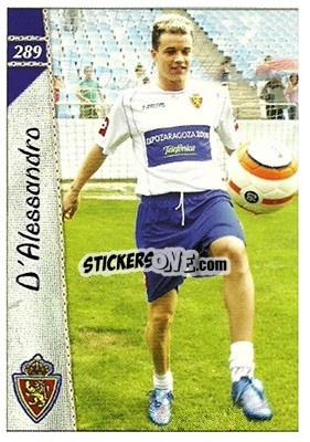 Sticker Andres D'Alessandro - Las Fichas De La Liga 2006-2007 n. 289 - Mundicromo