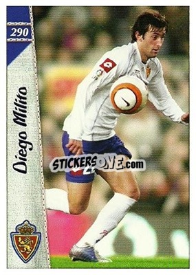 Cromo Diego Milito - Las Fichas De La Liga 2006-2007 - Mundicromo