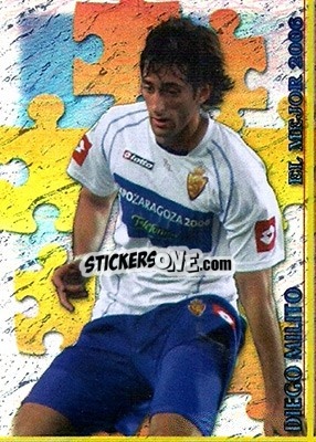 Sticker Diego Milito - Las Fichas De La Liga 2006-2007 - Mundicromo