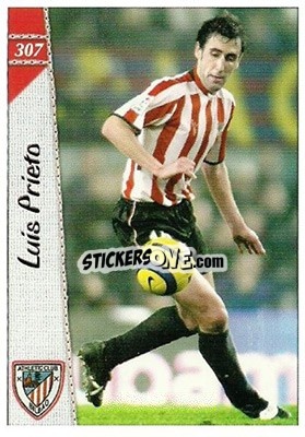Sticker Luis Prieto - Las Fichas De La Liga 2006-2007 n. 307 - Mundicromo