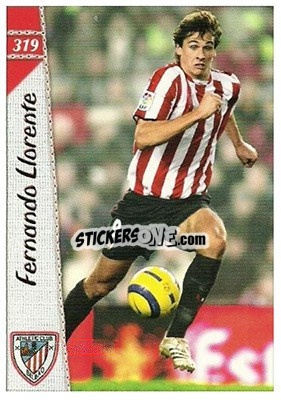 Cromo Fernando Llorente - Las Fichas De La Liga 2006-2007 - Mundicromo