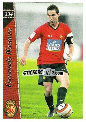 Sticker Fernando Navarro - Las Fichas De La Liga 2006-2007 - Mundicromo