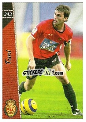 Cromo Tuni - Las Fichas De La Liga 2006-2007 - Mundicromo