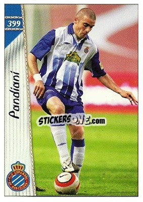 Sticker Pandiani - Las Fichas De La Liga 2006-2007 - Mundicromo