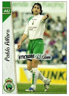 Cromo Pablo Alfaro - Las Fichas De La Liga 2006-2007 - Mundicromo