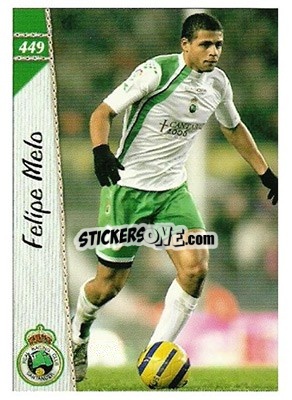 Sticker Felipe Melo - Las Fichas De La Liga 2006-2007 - Mundicromo