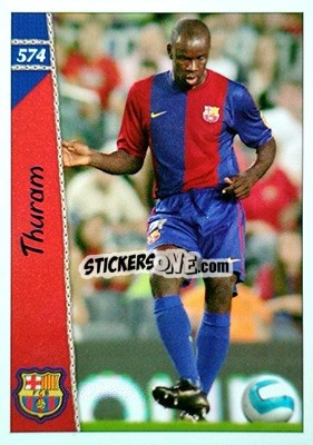 Sticker Lilian Thuram - Las Fichas De La Liga 2006-2007 n. 574 - Mundicromo